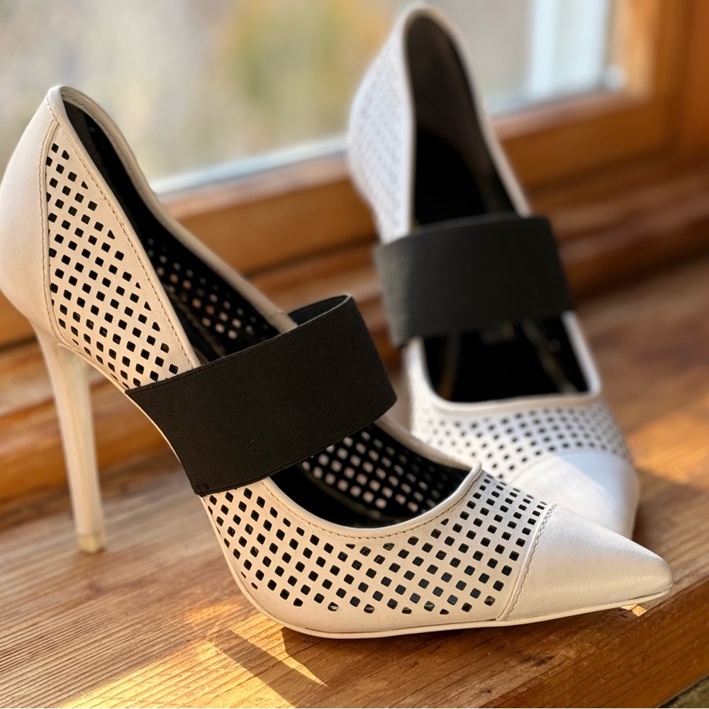 Chic Black and White Women's Heels